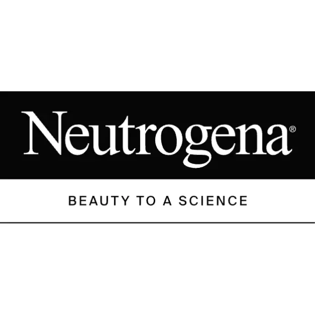 Neutrogena logo with the tagline BEAUTY TO A SCIENCE displayed below the brand name on a black and white background.